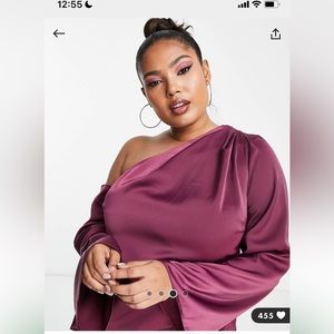 BEAUTIFUL OFF THE SHOULDER STAIN MAXI WITH DRAPING DETAIL